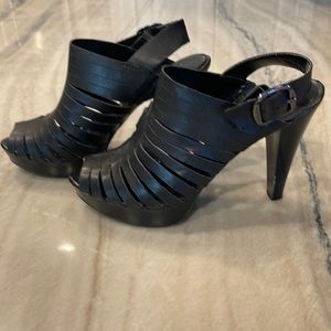 Beautiful Leather black heel. A.N.A., barely worn. Sz 8.5